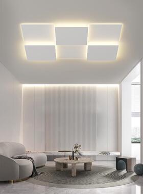 客厅灯简极202主5年新款白色网红LED吸顶现灯代简约广东中山EFJ灯