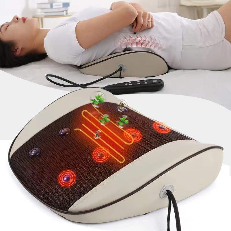 曲度腰部按摩器腰腰肌劳损矫正牵引热敷理疗器