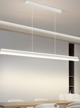 新极简餐厅灯长办公吧吊40599灯长款条条形led上下发光一字台灯具