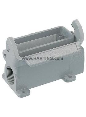 199I0016020HARTNG重载连109接器HA2N16A封底底座下壳2*M20