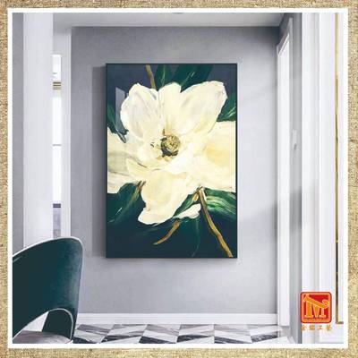 花卉玄装饰画大气画轻奢户走廊入过道壁现LWN代简约客厅楼梯挂关