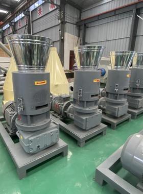 小型生物质料制机秸秆花壳稻壳生物燃质粒颗生MYJ粒机平模颗粒机