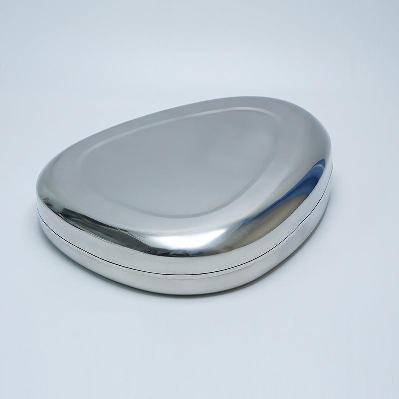 1加厚304锈钢便盆盆大便便盆不耐摔光滑便孕妇病人接便器老人大盆