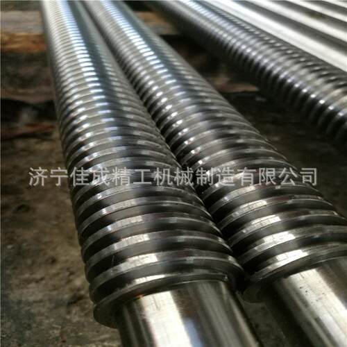 加工丝杆Tr60大螺距梯形丝杆制作45#调质40cr材质梯形丝杠正反牙