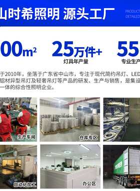 源头厂家全屋智能护眼全光谱客厅方形LED吸顶灯卧室黑色嵌入式灯