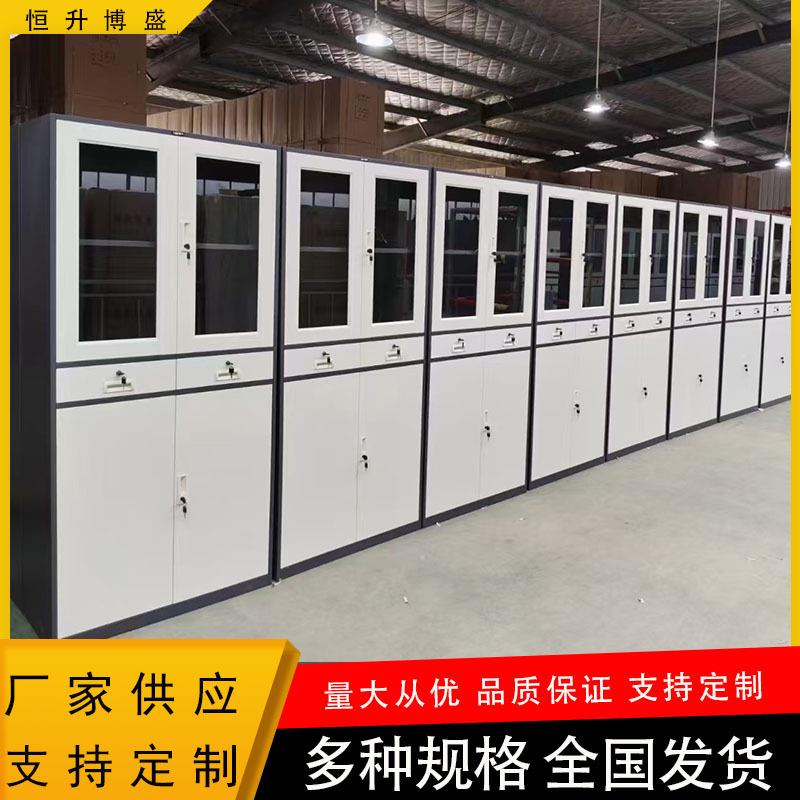 济南文件柜拆装资料档案柜铁皮柜凭证柜带锁储物柜厂家金属家具