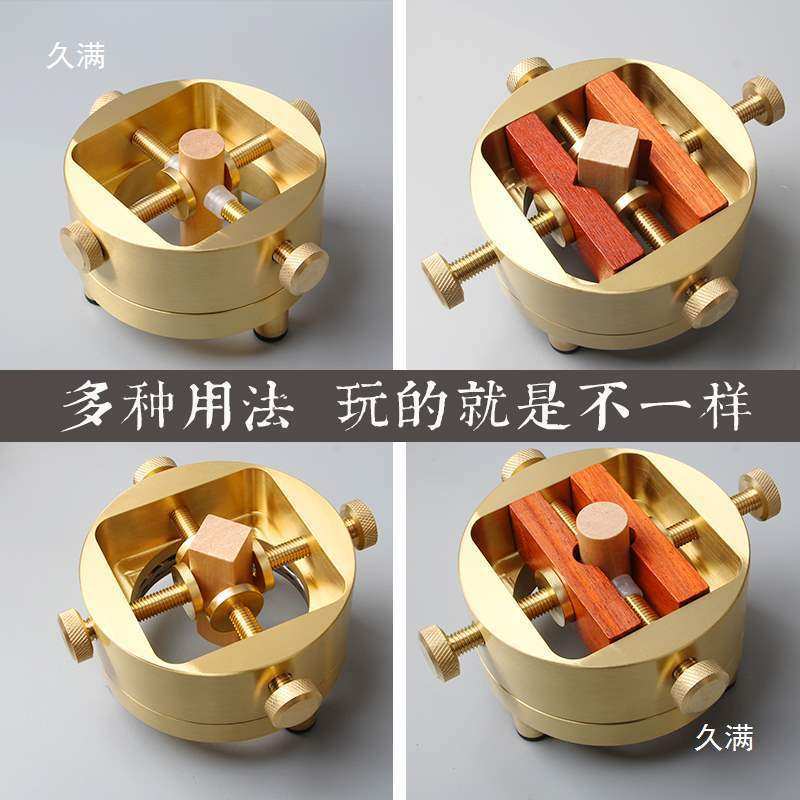 黄印床360度旋转印台分体式四轴章料印石夹具刻床圆形篆刻工具