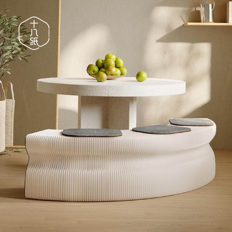 十八纸折叠长凳伸缩沙发凳时尚折叠凳子收纳家具矮长凳创意省空间