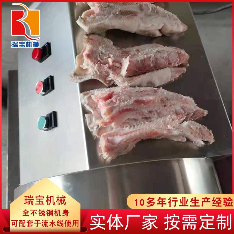 猪蹄劈半机如何快速切开小型猪蹄劈半机厂家猪蹄切半机价格