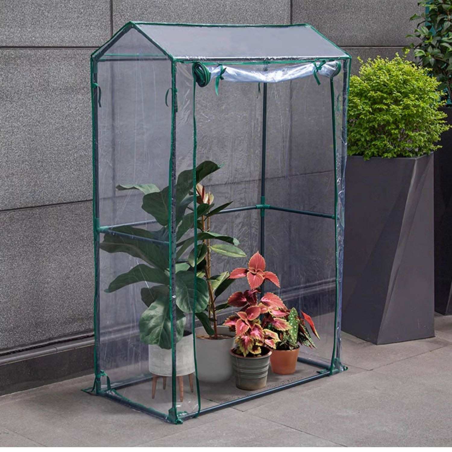 植物温室防冻棚防雨过冬保温罩暖棚阳台花园小暖房保温棚育苗花房