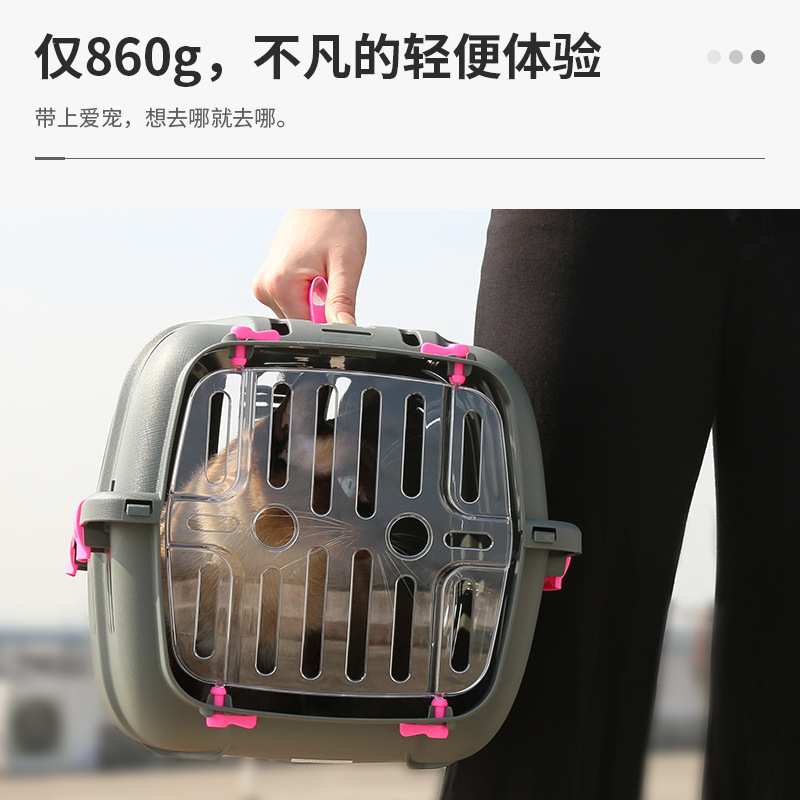 Ferplast飞宝宠物航空箱狗托运箱小型犬便携外带猫笼子猫咪外出箱