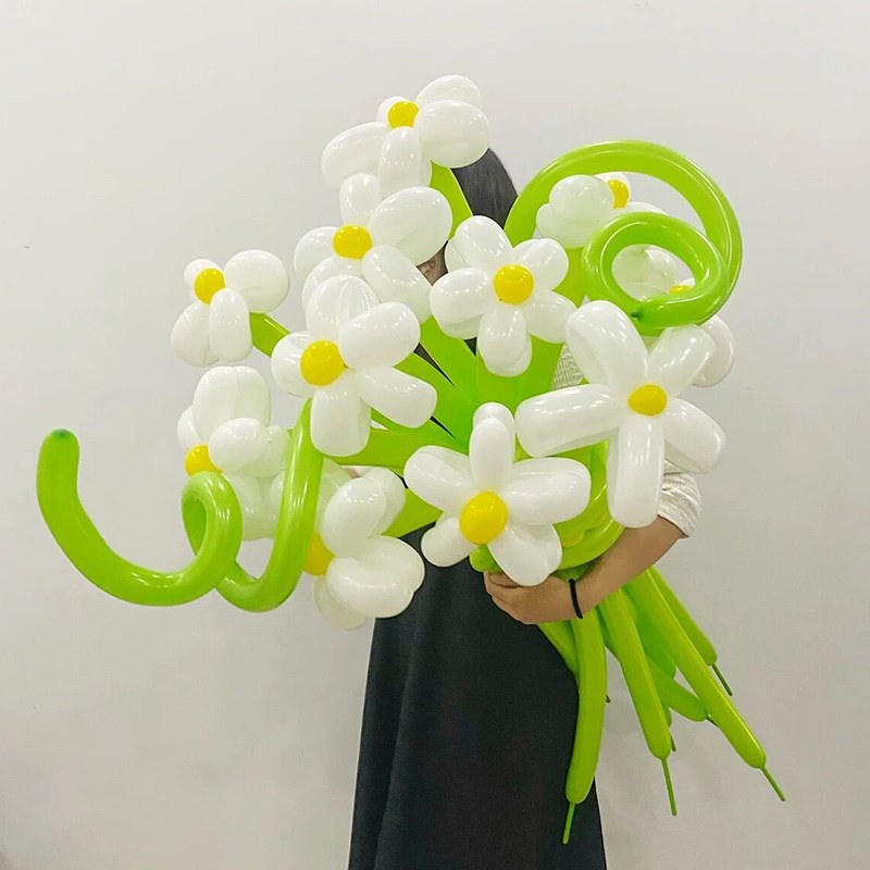 260长条气球野餐摆摊花束花朵汽球派对生日装饰场景布置拍照道具