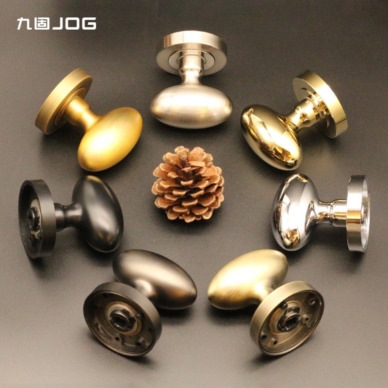 九固鹅蛋型隐形门锁电视背景墙室内门隐藏锁椭圆形家居把手锁