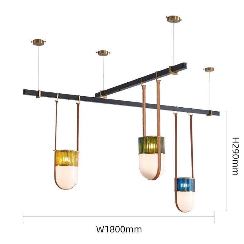 跨境非标酒店工程灯设计师样板间简约铁艺吊灯客厅餐厅吸顶灯