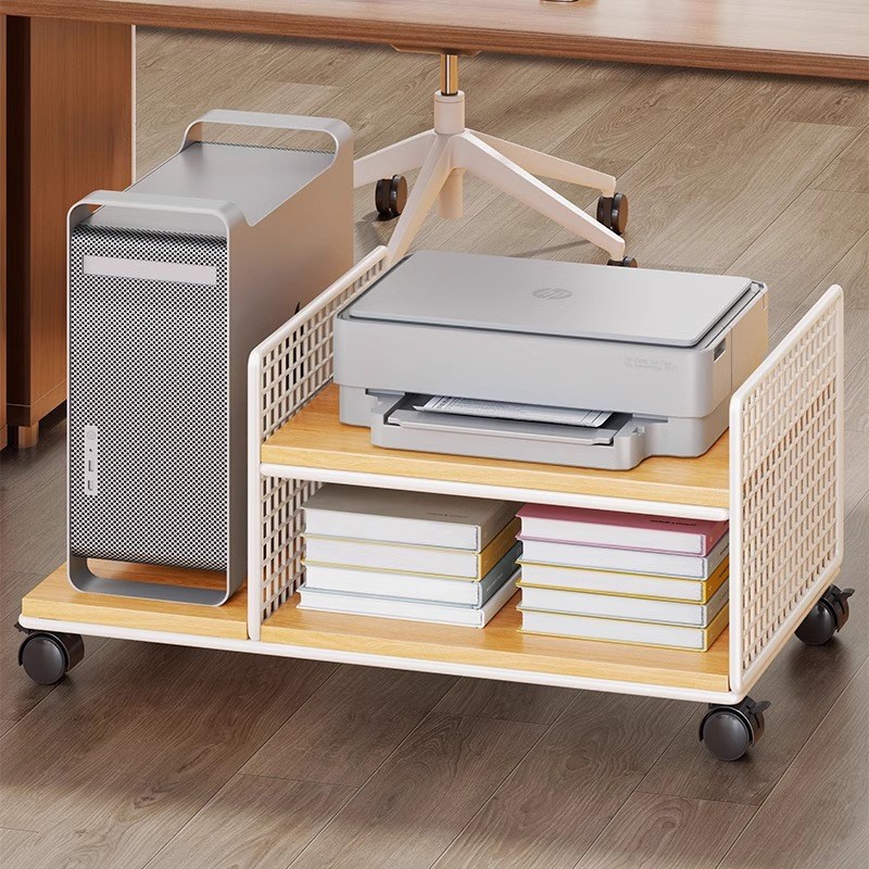 主机托架办公室家用台式电脑可移动机箱托盘桌下收纳置物架子