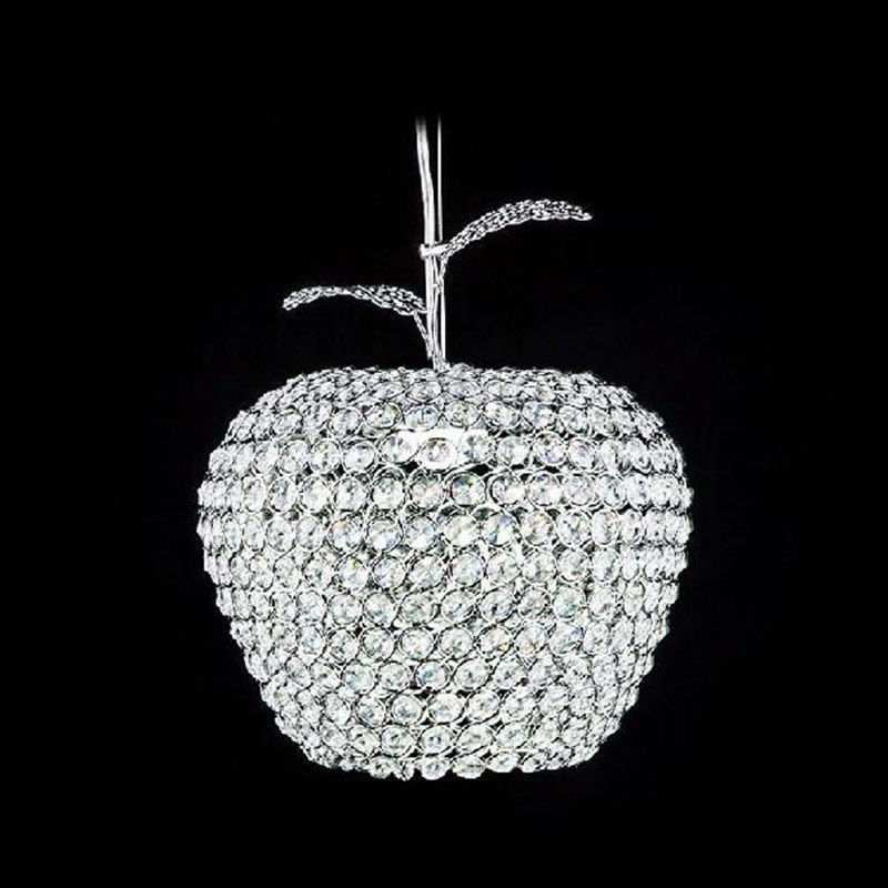 水晶圆球吊灯餐厅灯现代简约创意客厅灯圆形卧室灯具吧台灯饰