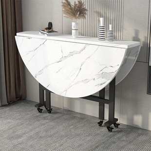 L7餐桌家用圆形吃饭桌子折叠桌12人聚餐饭桌可移动圆桌带转盘大圆