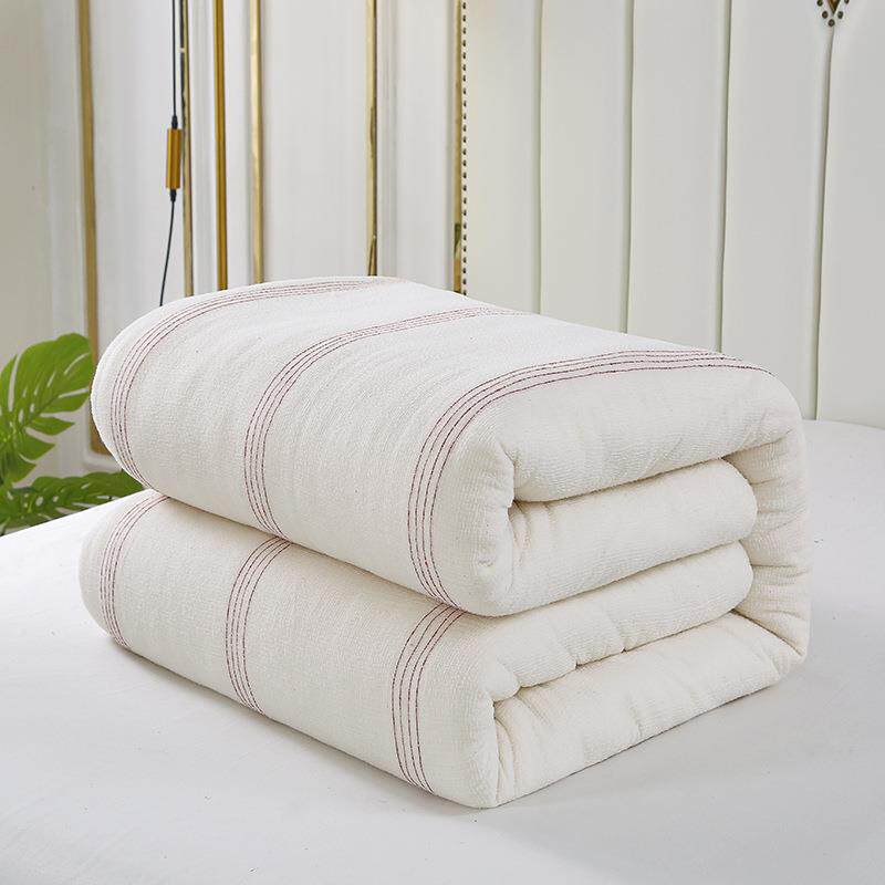 可定纯棉花被四季被加厚双人全棉絮220x240cm学生单人床褥0