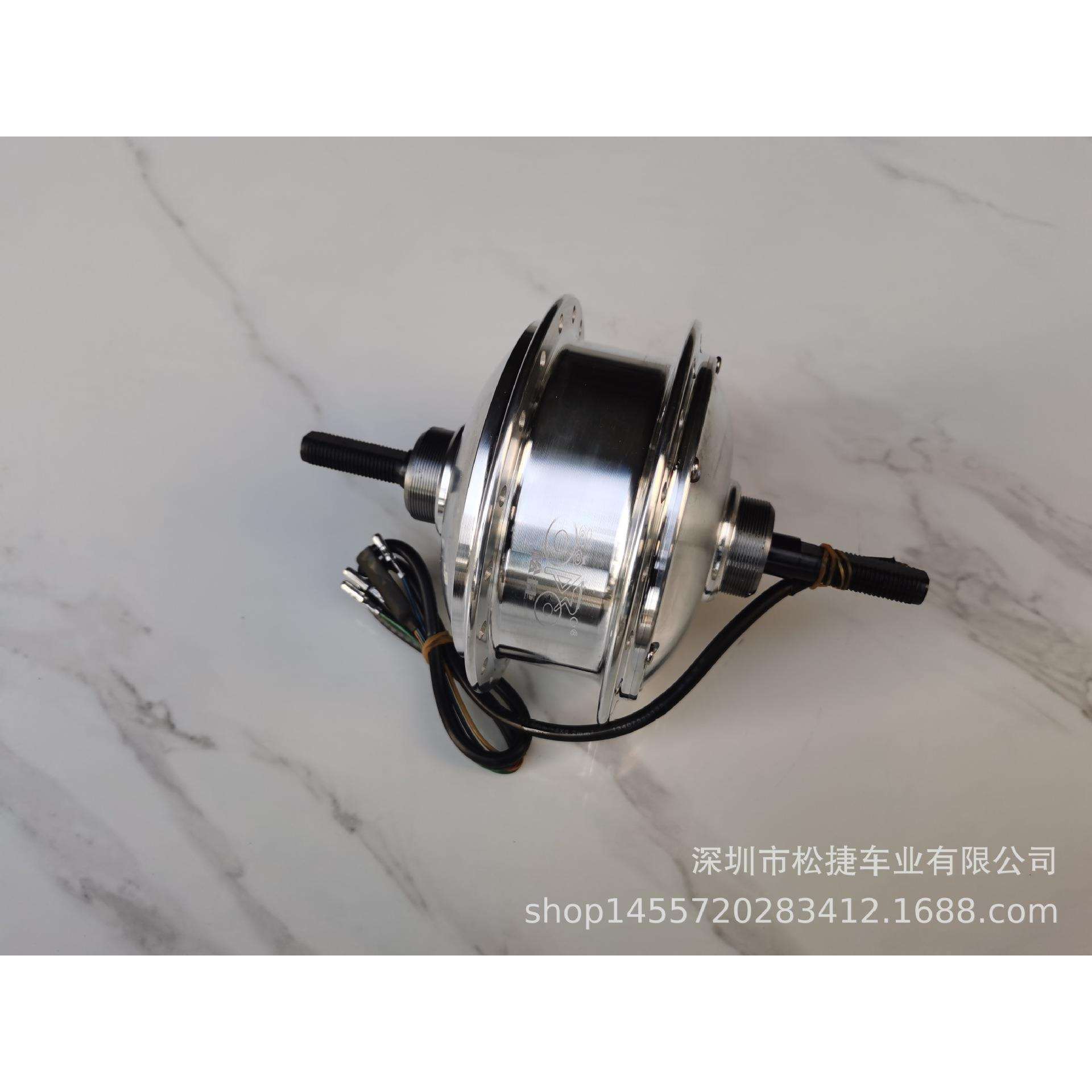 48V240W-36孔胶齿轮无刷辐条电机/松捷胶齿轮专用电机