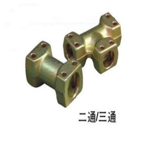 三通接头煤矿液压管路配件KJ2-51 矿用管件耐高压两通快速接头其