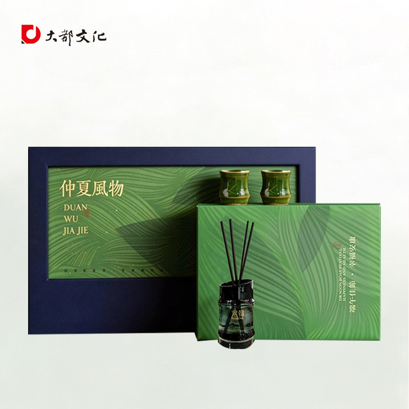 端午节创意礼品仲夏风物商务伴手礼企业礼宋朝香薰竹节杯粽子礼盒