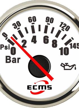 指针油压表 0-10bar 黑色表盘