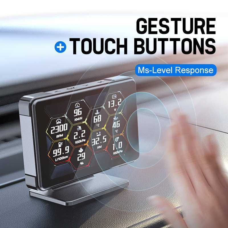 全液晶屏OBD多功能仪表水温排温涡轮进气转速油温迈速表hud抬头显,3C数码配件,USB灯,淘宝优惠券,粉丝福利购,淘宝优惠卷