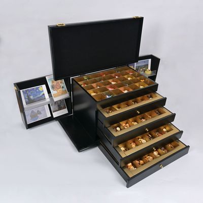 Gourmet Chocolate Truffles Gift Box木质双开门干果礼盒订制