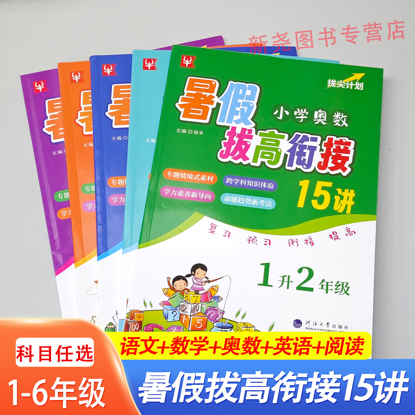2026暑假拔高衔接15讲小学12345年级小学奥数暑假衔接语文数学奥数英语阅读与写话小学暑假优秀教材复习预习同步专项假期作业练习