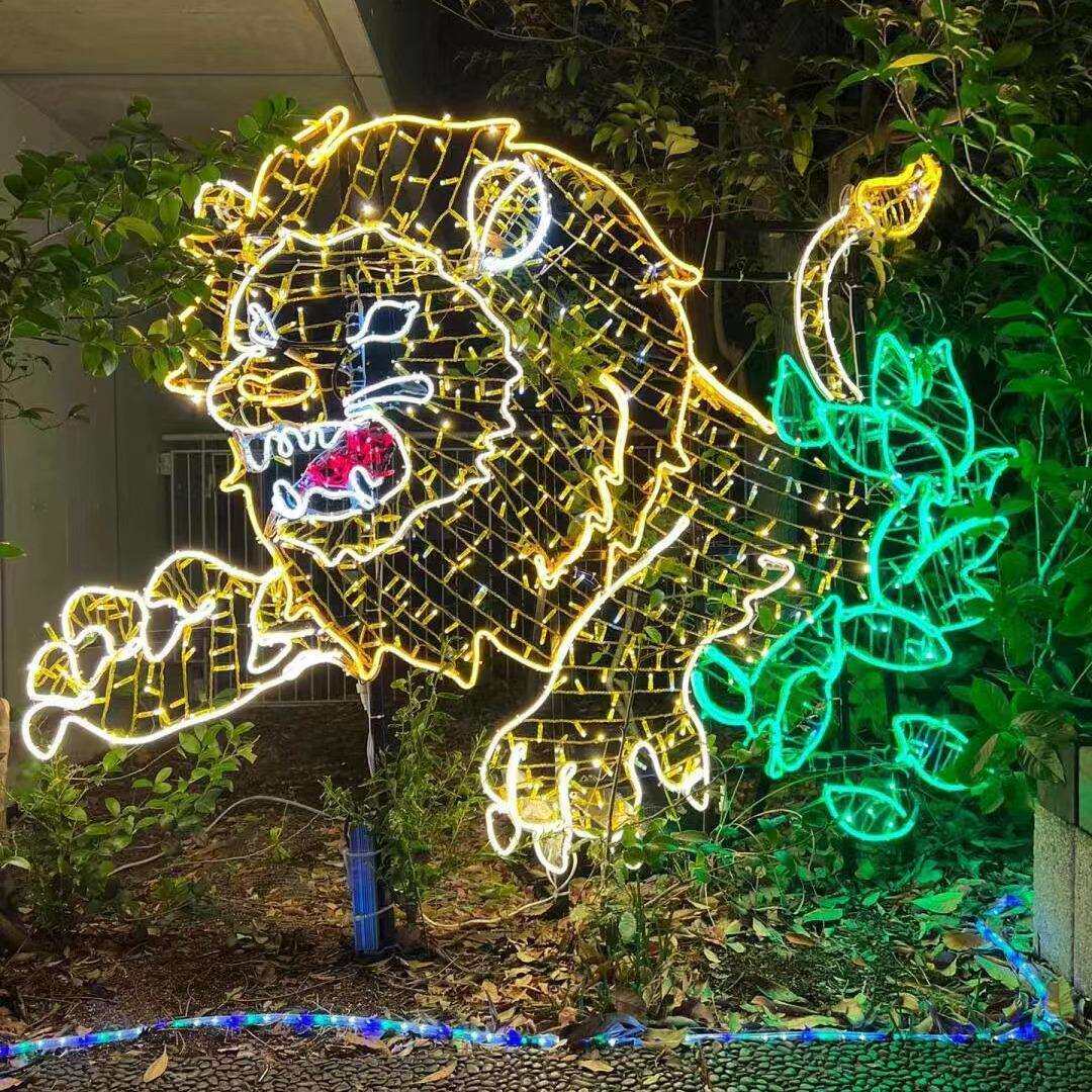LED火烈鸟布置氛围灯亮化动物园场户外发光动物造型灯商超装饰灯