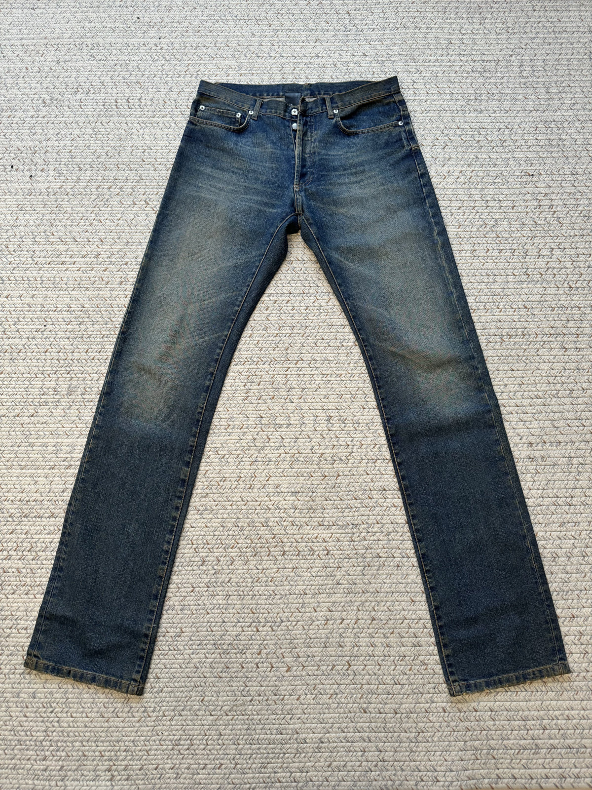 thumbnail for 【Dini】Men's Fw05 “Rust” Washed Blue Jeans