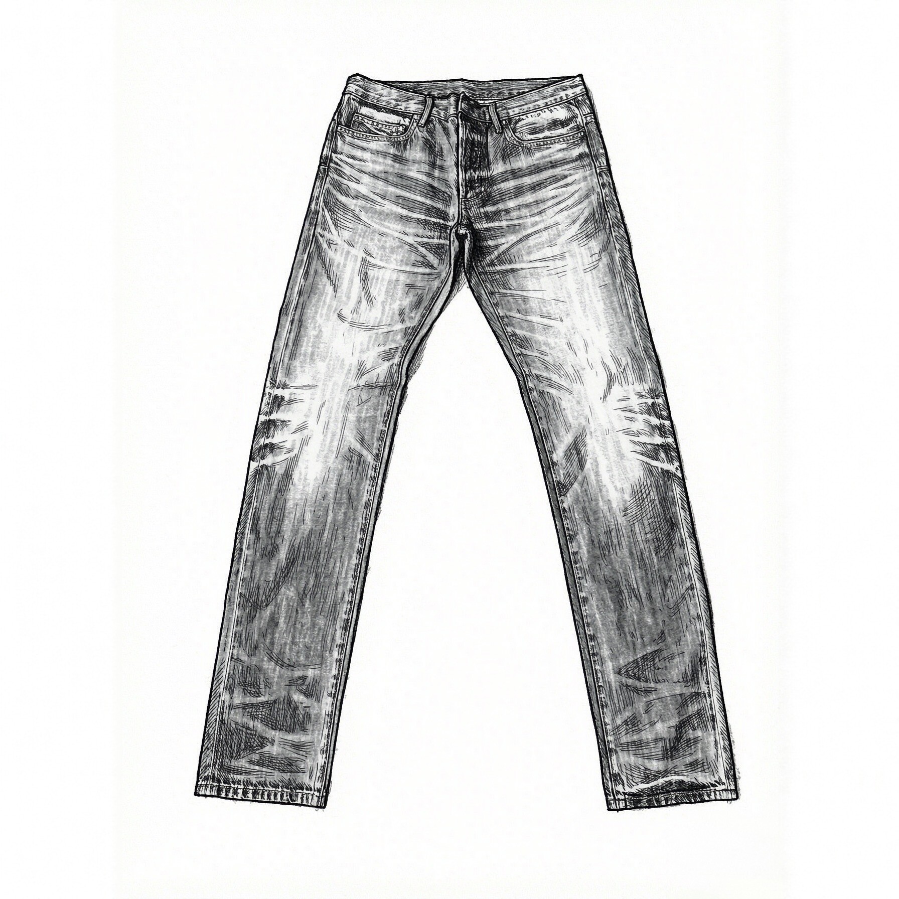 thumbnail for 【Dini】FW07 Washed Blue jeans