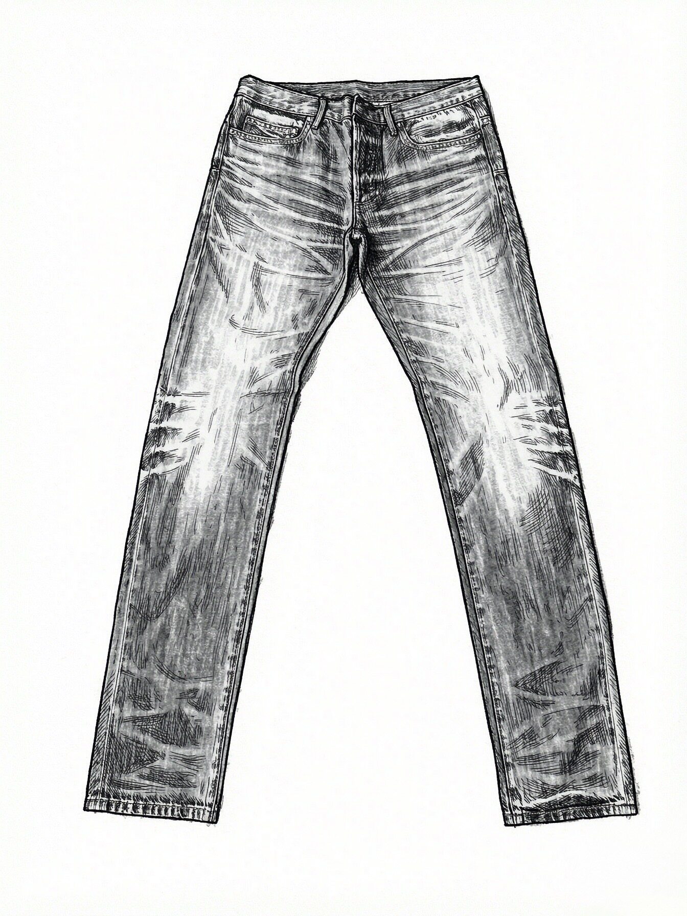 thumbnail for 【Dini】FW07 Washed Blue jeans