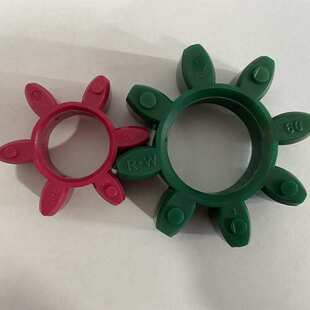 R+W梅花联轴器胶垫RAHMER+JANSEN聚氨酯弹性体ROTE墨绿色星型接手