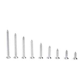 304不锈钢十字沉头圆头自攻套装螺丝平头盘头自攻盒装螺钉