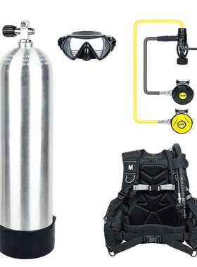 DIDEEP深潜水肺套装12L深海潜水装备全套气瓶整套潜水神器BCD背飞