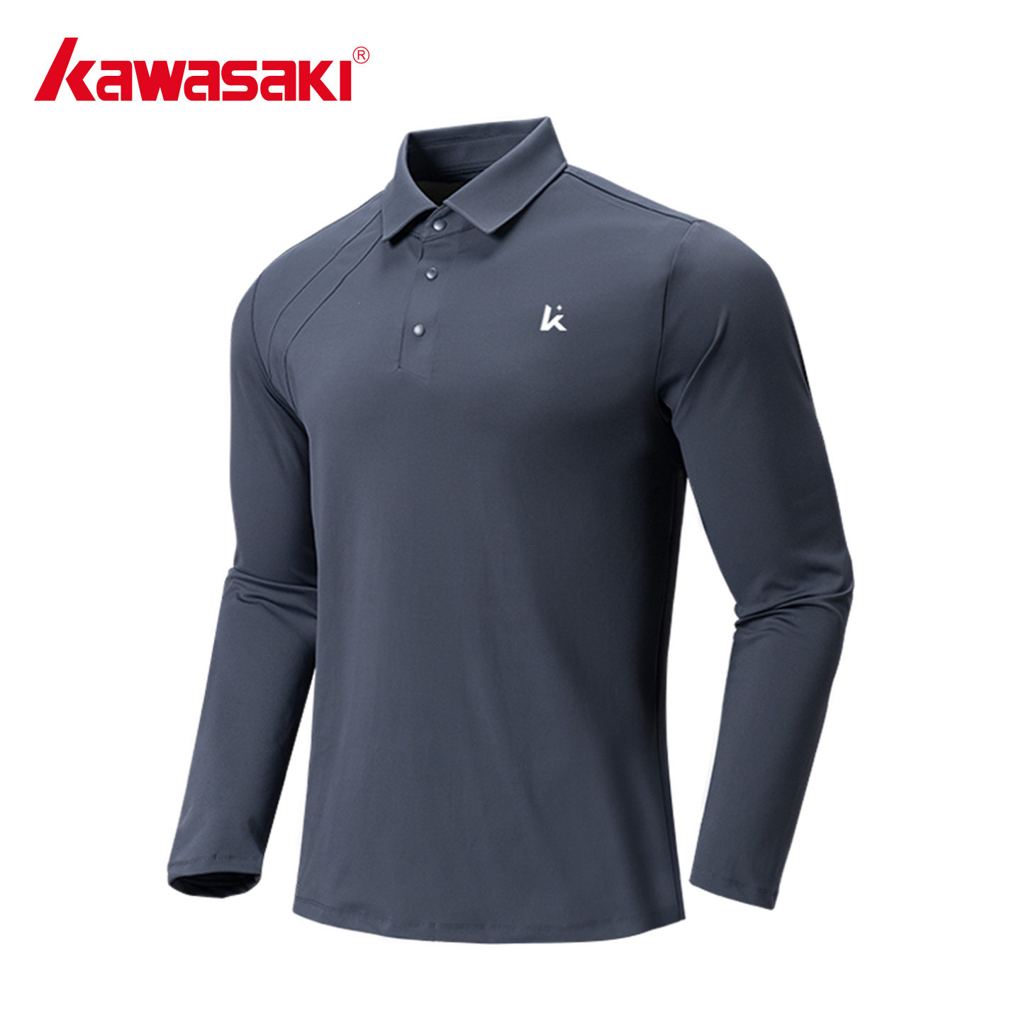Kawasaki川崎高尔夫运动服男装户外跑步亲肤上衣春季速干透气长袖