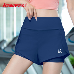 Kawasaki川崎打羽毛球速干短裙高尔夫防走光女生网球训练服短裤 裙