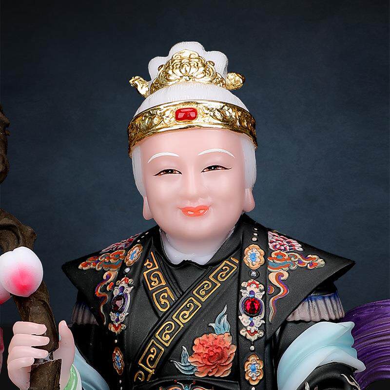 铁刹山黑妈妈像九尾坐骑黑老太太神像真身仿汉白玉供奉家用堂口