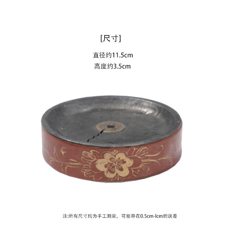 老瓷器 纯锡 手工建水壶承茶道配件
