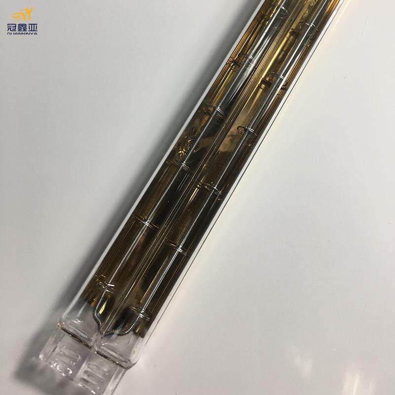 镀金红外线加热管 1.8KW350MM黄金管电热管 近红外线半镀金发热管