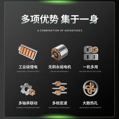 无刷锂电角磨机NAS03-100Li充电角向磨光机切割打磨手砂机