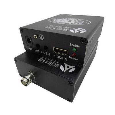 朗恒HDF-300C HDMI转同轴延长器视频线传300米无压缩音视频传输器