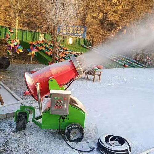 室内外游乐场雪炮庆典人工喷雪滑雪场造雪机 零度出雪车载式雾炮