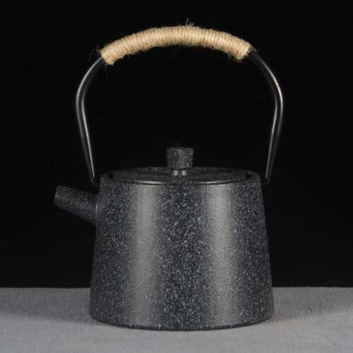 素雅手工铸铁壶烧水铁茶壶家用泡茶壶养生壶茶具简约茶室摆件饰品