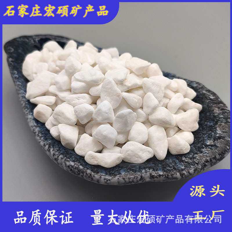 白石子庭院景观蛋白石 盆栽铺面碎石 园林装饰用白色石头量大优惠