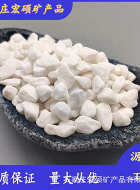 白石子庭院景观蛋白石 盆栽铺面碎石 园林装饰用白色石头量大优惠