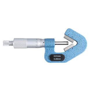 青海量具青量 奇数沟外径千分尺5-20 硬质合金 三沟千分尺现