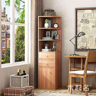 M45子立柜柜高款边柜靠墙柜单个客厅餐边沙发柜侧边储物柜窄