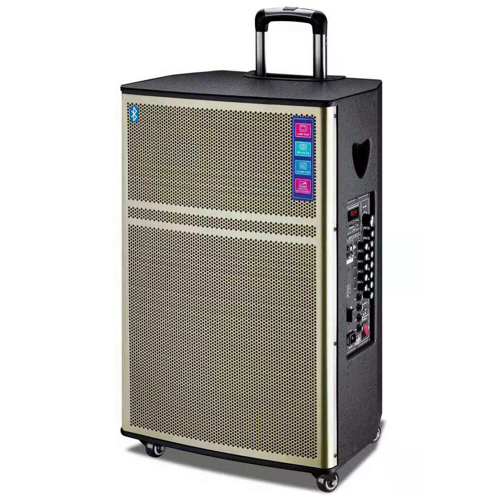 15寸户外插卡广场舞拉杆音响摆地摊大功率k歌户外音箱厂家